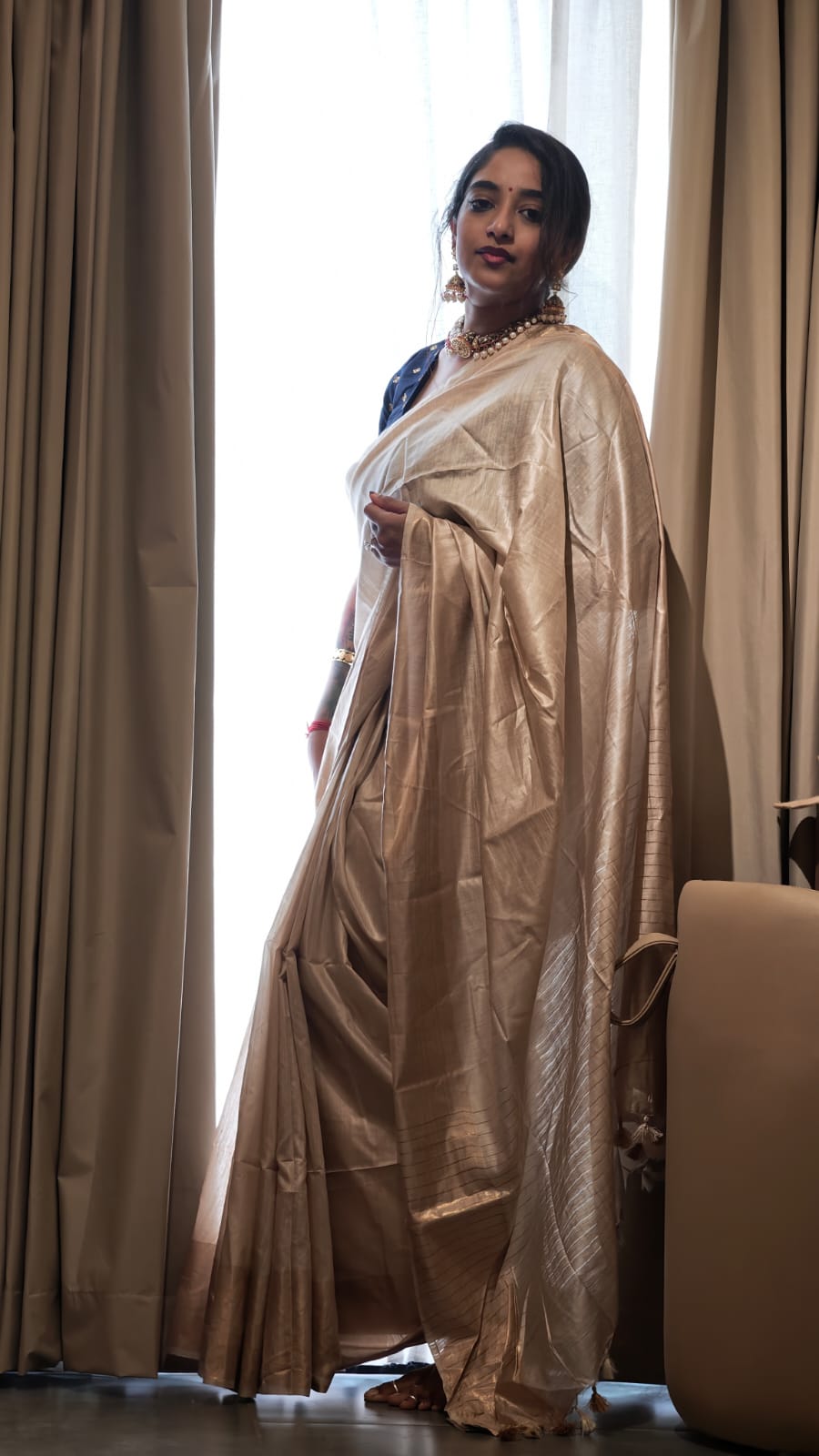 Mooga silk saree