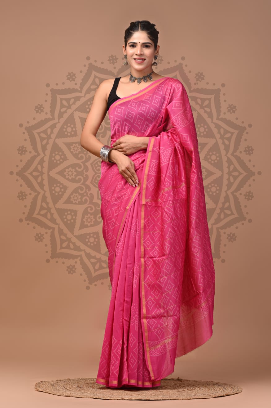 Chanderi Silk Handloom Saree