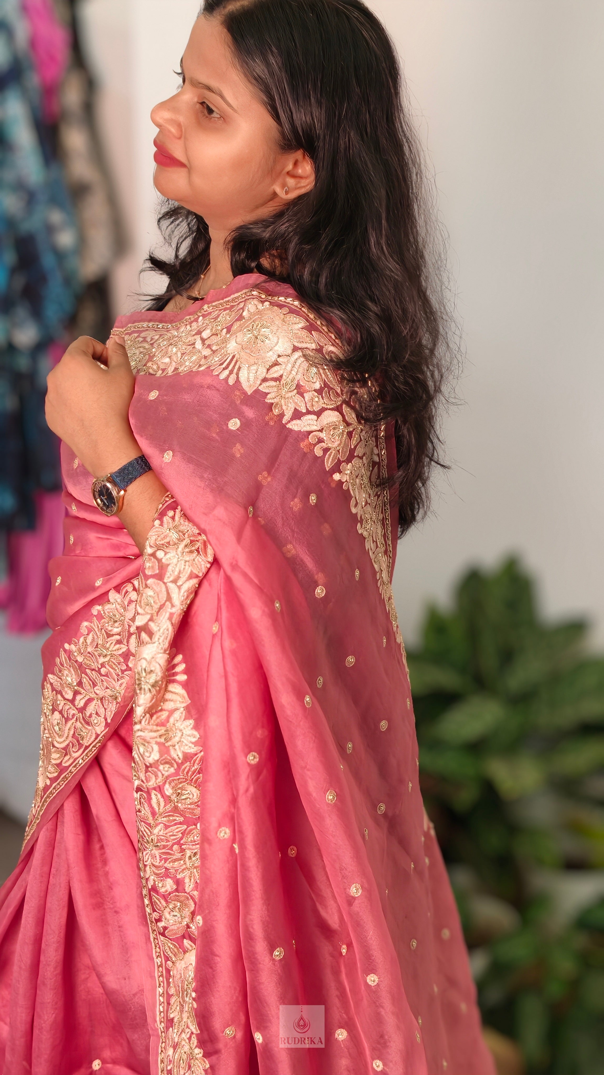 Organza with Handwork Saree