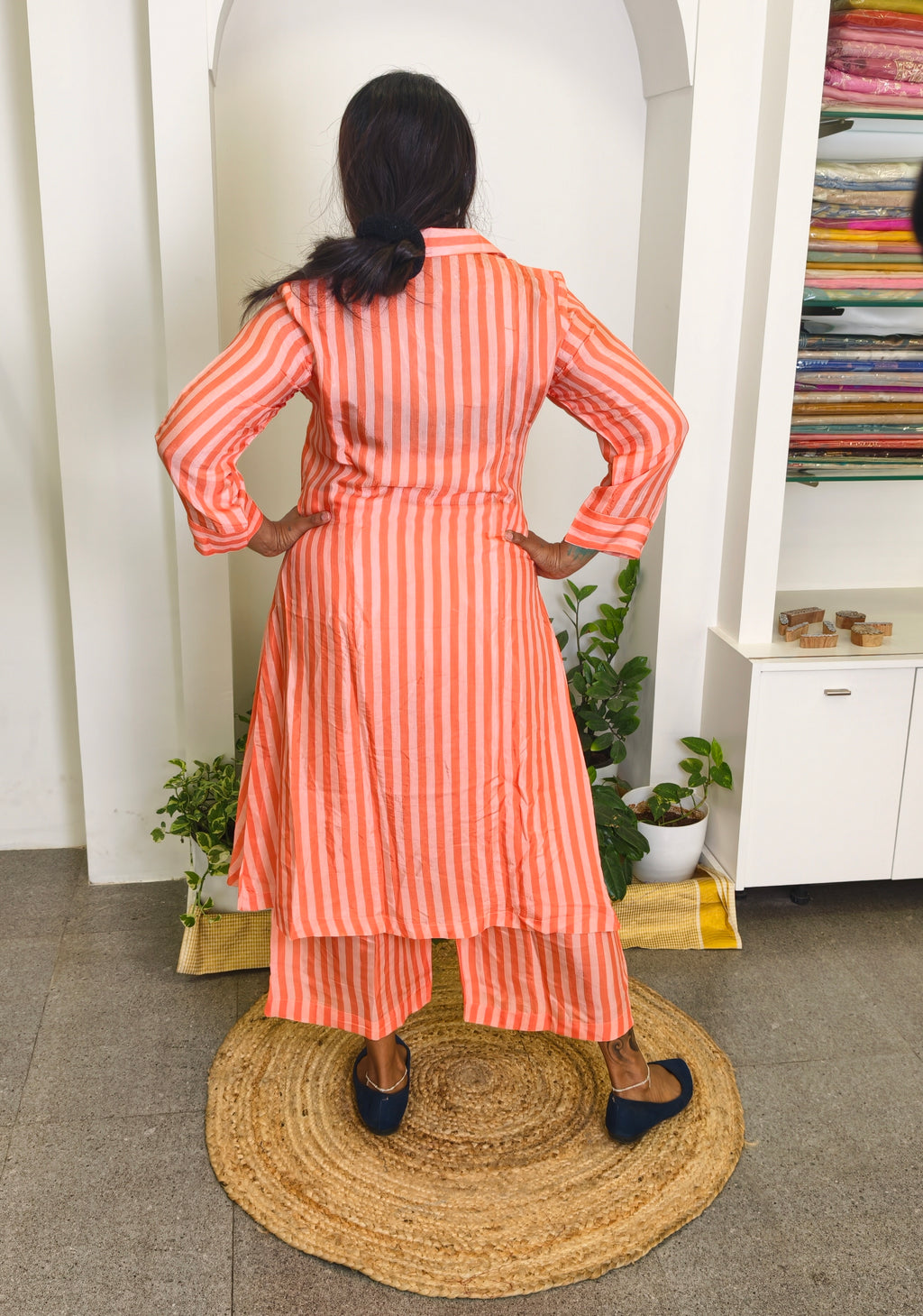 Coord set - salmon orange