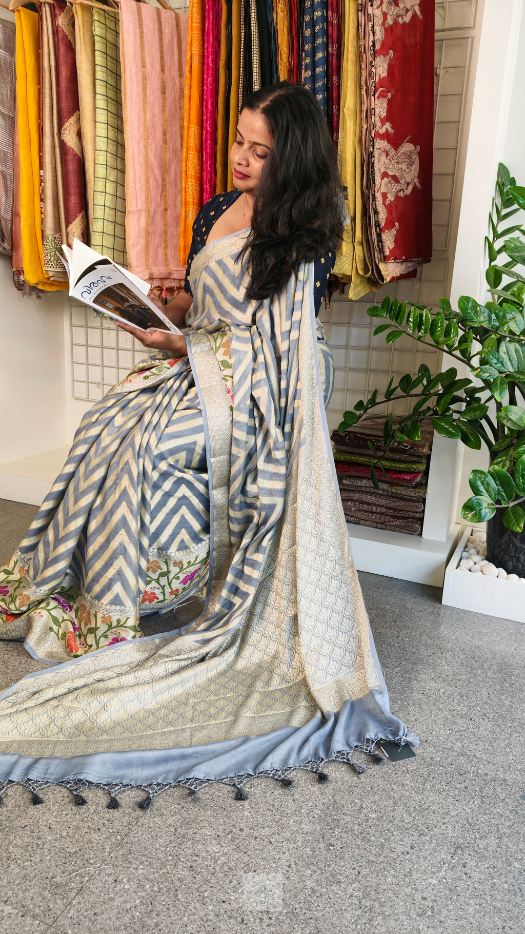 Georgette Banarasi Handloom Saree