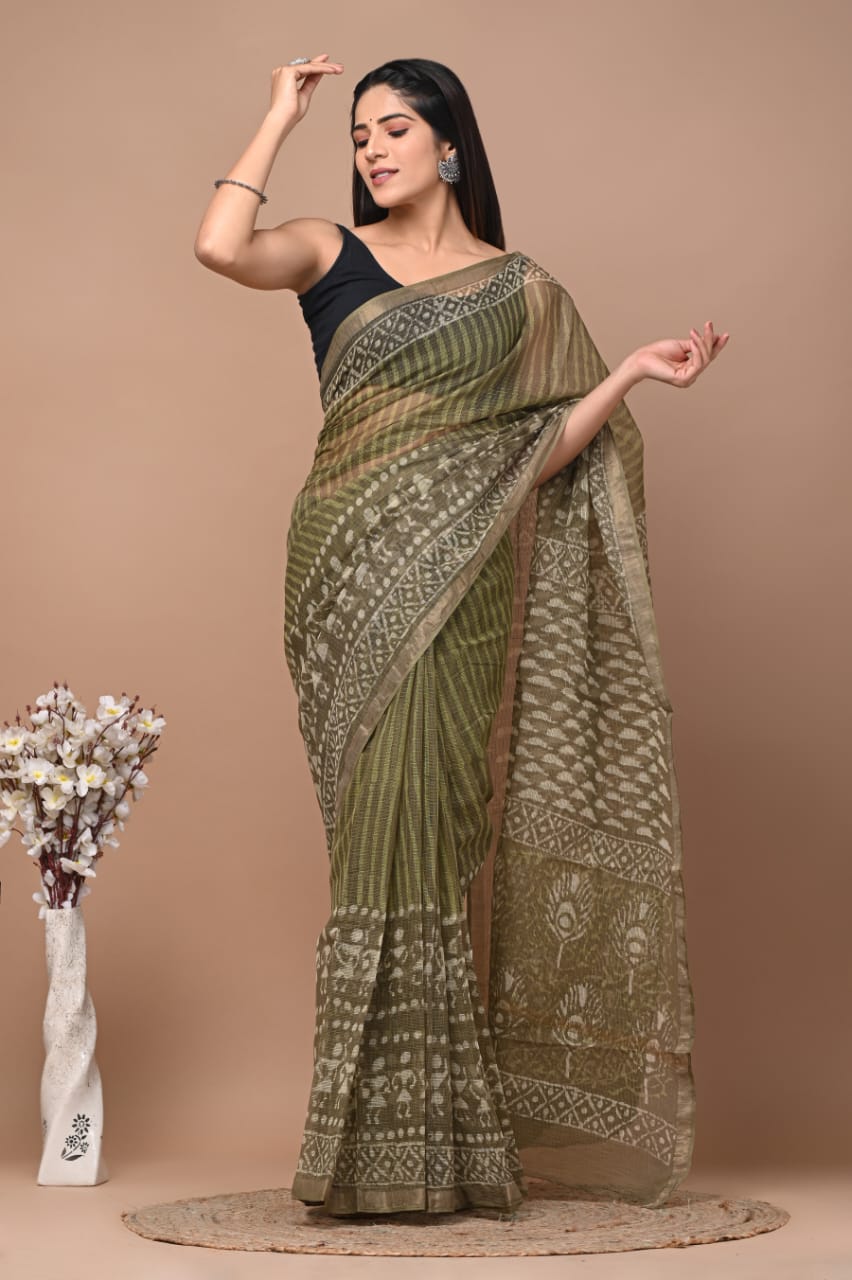 Kota Doria Sarees - Striped